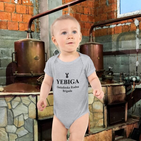 baby-short-sleeve-bodysuit-heather-front-68803e0d90bcf.jpg Yebiga "Pioneer" Bodysuit - Image 5