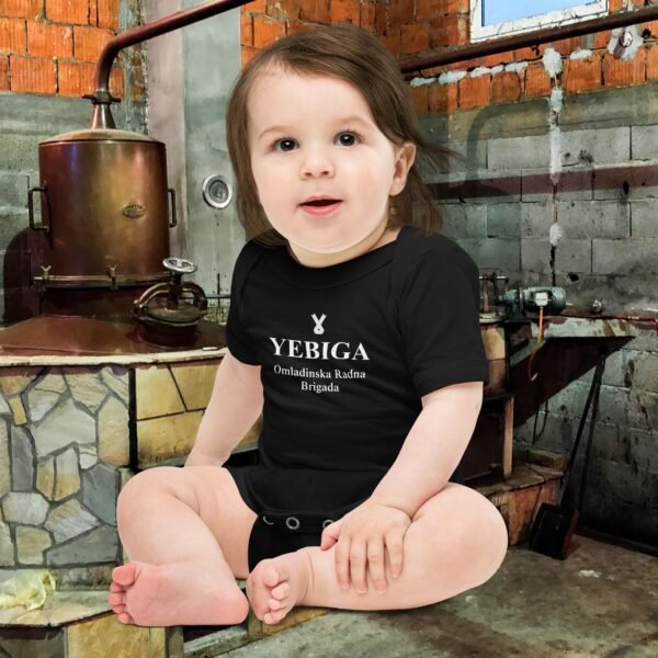 baby-short-sleeve-one-piece-black-front-6877071b85842.jpg Yebiga "Pioneer" Bodysuit - Image 2