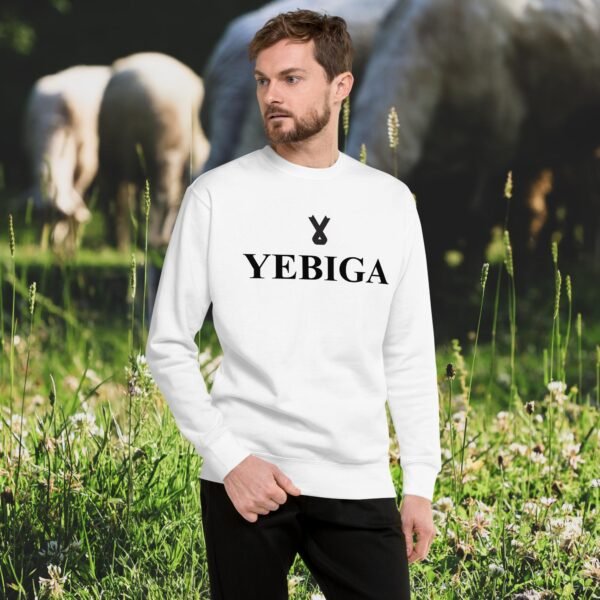 unisex-premium-sweatshirt-white-front-688032b3ca7db.jpg "Less is More" Sweatshirt - Image 8